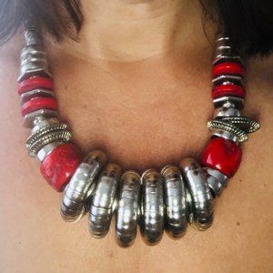 Indonesian Inspired Statement Necklace